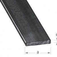 Perfil plano aço 30x6mm - 2m Perfil plano aço 30x6mm - 2m