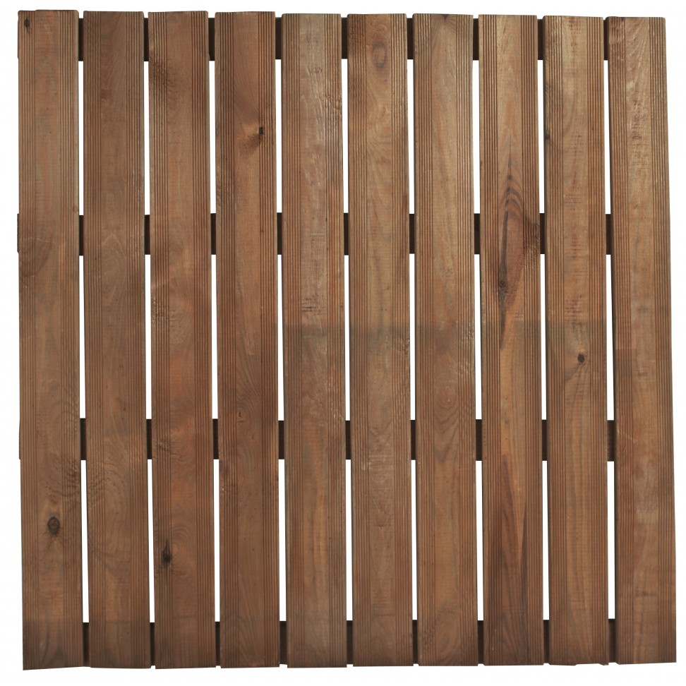 Placa de Ch�o 100x100x3,6cm Castanho