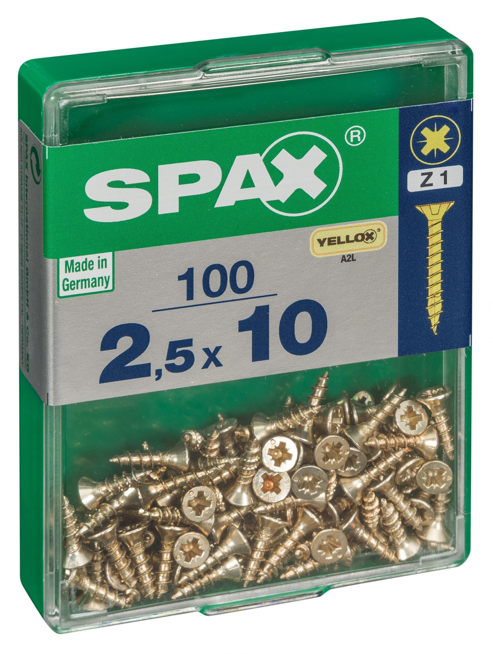 SPAX CP YELLOX 2,5x10mm M