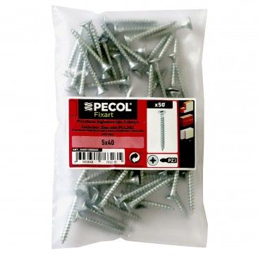 Parafuso Aglomerado Cabe�a Embeber Pz 5x40