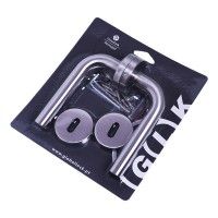 Puxador de Porta 8002; Inox Escovado