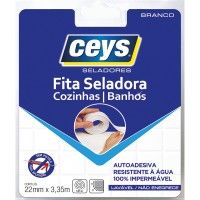 Fita Seladora Cozinhas e Banhos 22mm x 3.35m Fita Seladora Cozinhas e Banhos 22mm x 3.35m