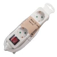 Bloco 3 Tomadas Com Interruptor e Cabo 3mx1.5mm Bloco 3 Tomadas Com Interruptor e Cabo 3mx1.5mm