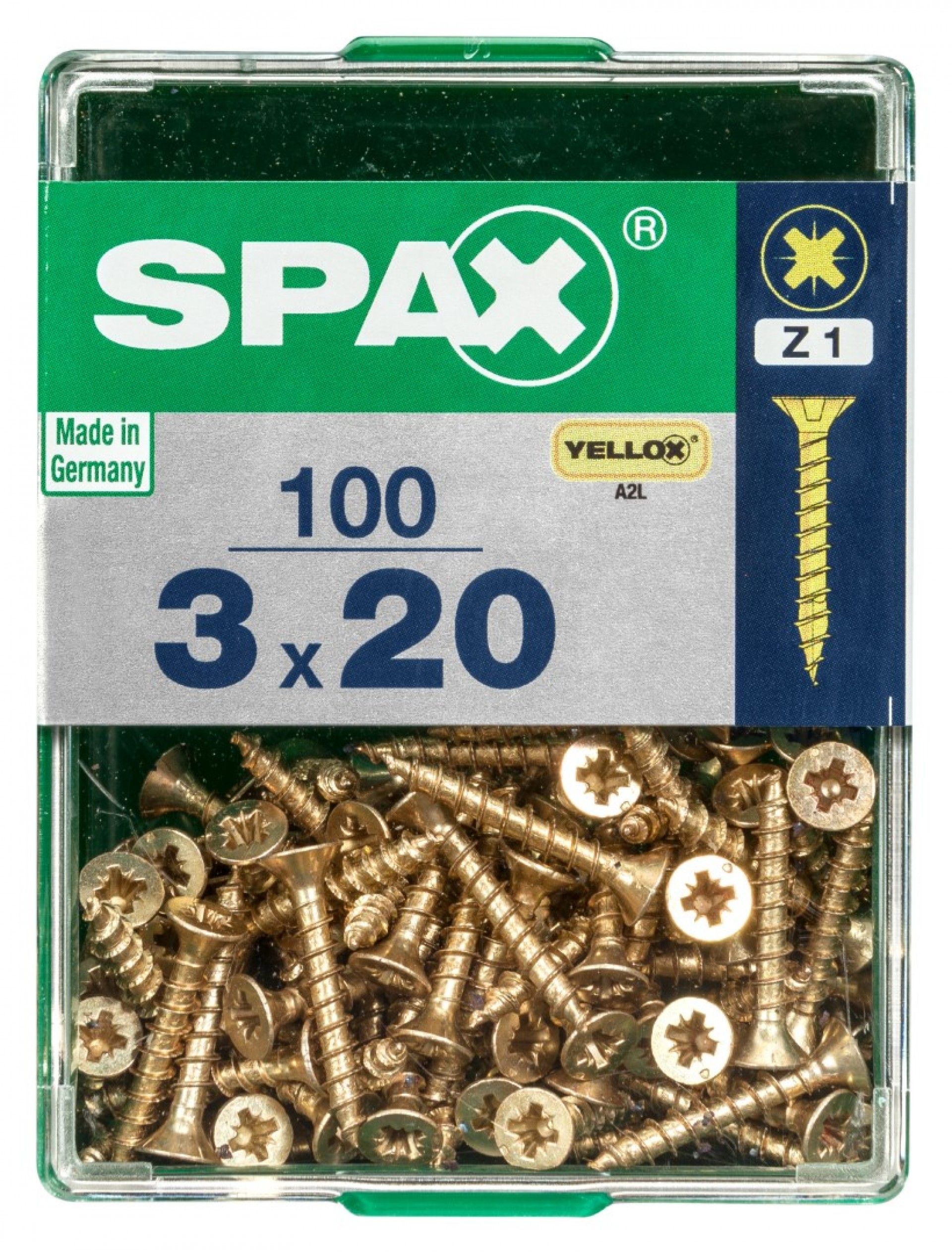 SPAX CP YELLOX 3x20mm M