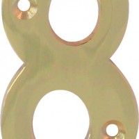 Algarismo 8 Latão Polido 65mm Algarismo 8 Latão Polido 65mm