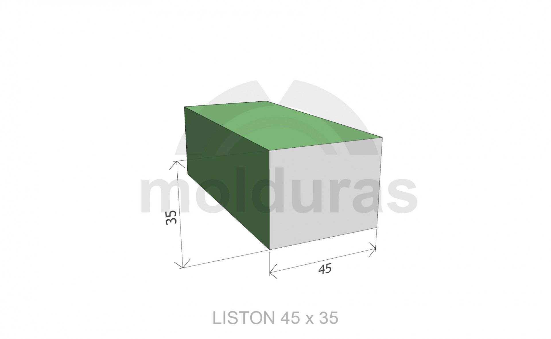 Ripa Abeto Aplainada 35x45x2400mm