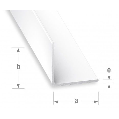 Perfil Ângulo PVC Branco 50x50mm-1m Perfil Ângulo PVC Branco 50x50mm-1m