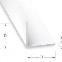 Perfil Ângulo PVC Branco 50x50mm-1m Perfil Ângulo PVC Branco 50x50mm-1m