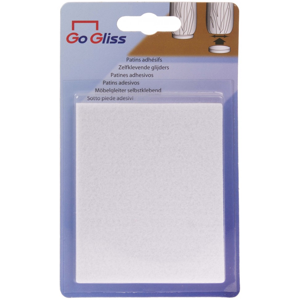 Prote��o Adesiva Feltro 80x95mm Branco