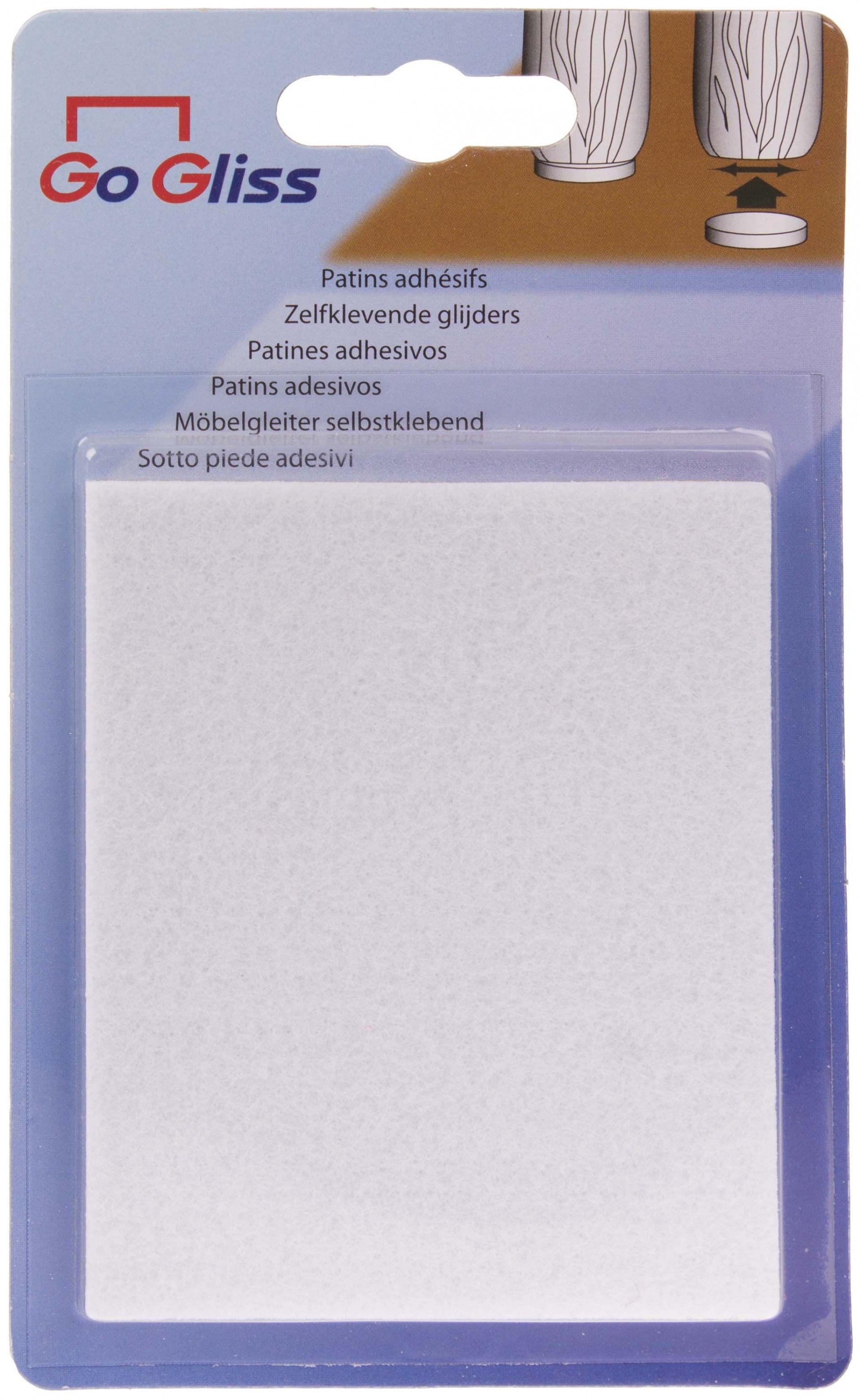 Proteção Adesiva Feltro 80x95mm Branco