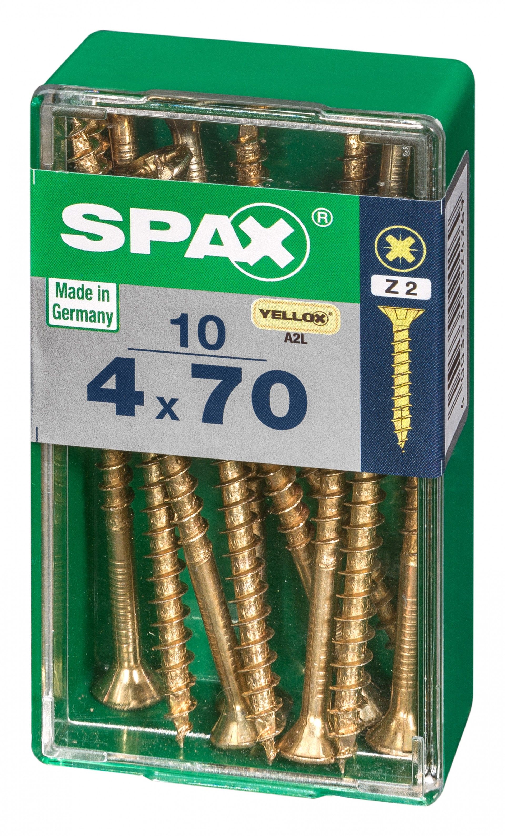 SPAX CP YELLOX 4x70mm S