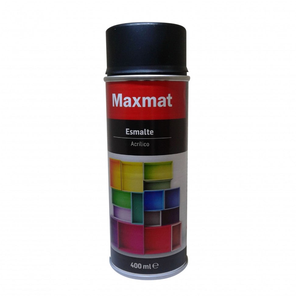 Spray Maxmat RAL 9005 Preto Acetinado