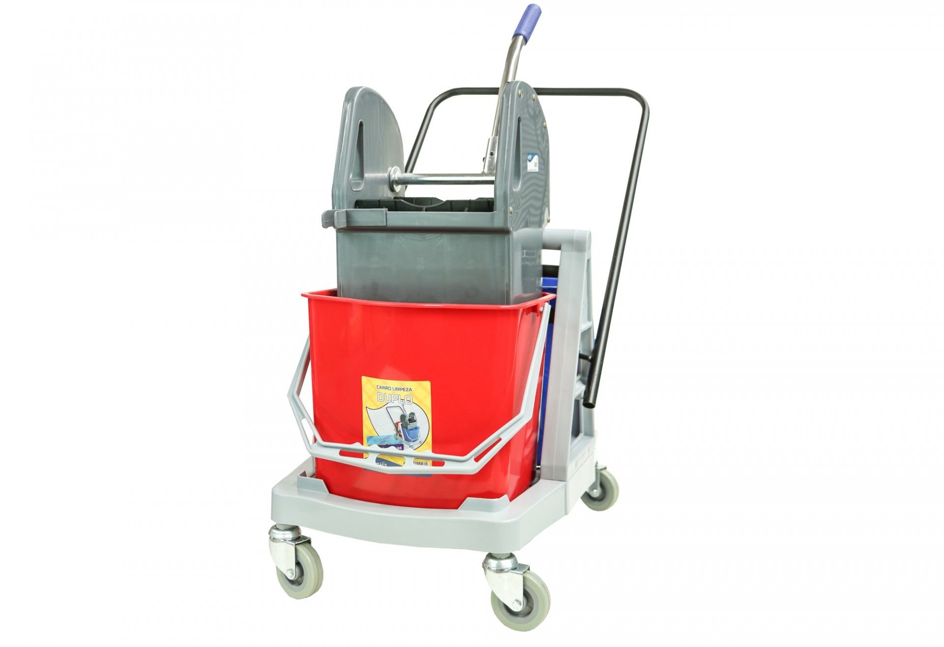 Carro de Limpeza com 2 Baldes e Prensa 25L