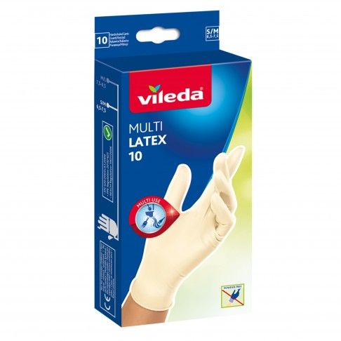 Luvas Descartáveis P/M 10 unid. VILEDA Luvas Descartáveis P/M 10 unid. VILEDA