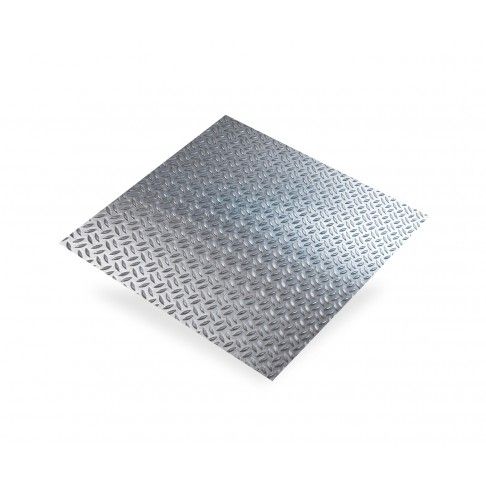 Chapa alumínio bruto, grão arroz - 500x500mm Chapa alumínio bruto, grão arroz - 500x500mm