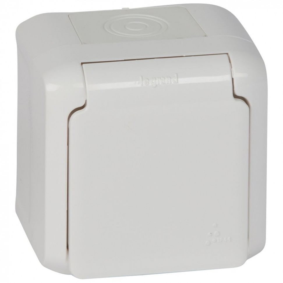 Tomada C/Terra C/Obst Série Forix Ip44 Branco Tomada C/Terra C/Obst Série Forix Ip44 Branco