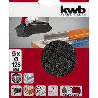 Lixas Abrasivas 125 MM K80 5 unidades Lixas Abrasivas 125 MM K80 5 unidades