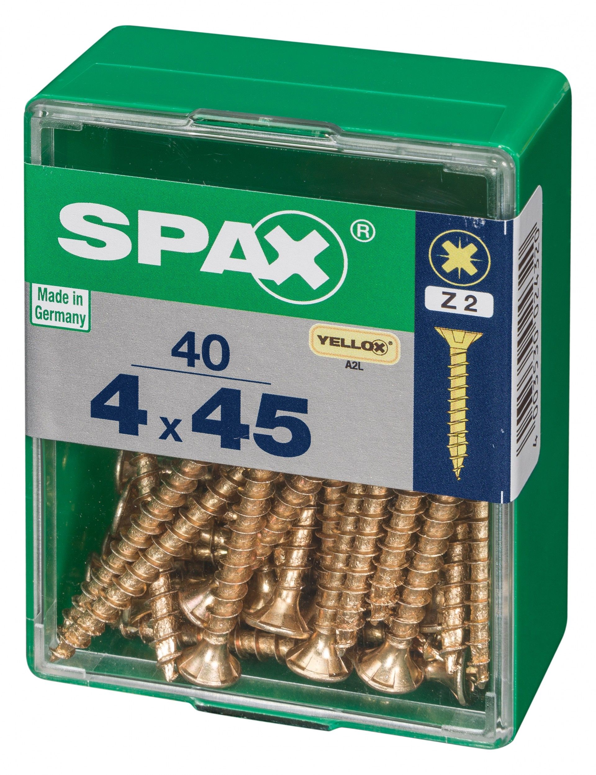 SPAX CP YELLOX 4x45mm M