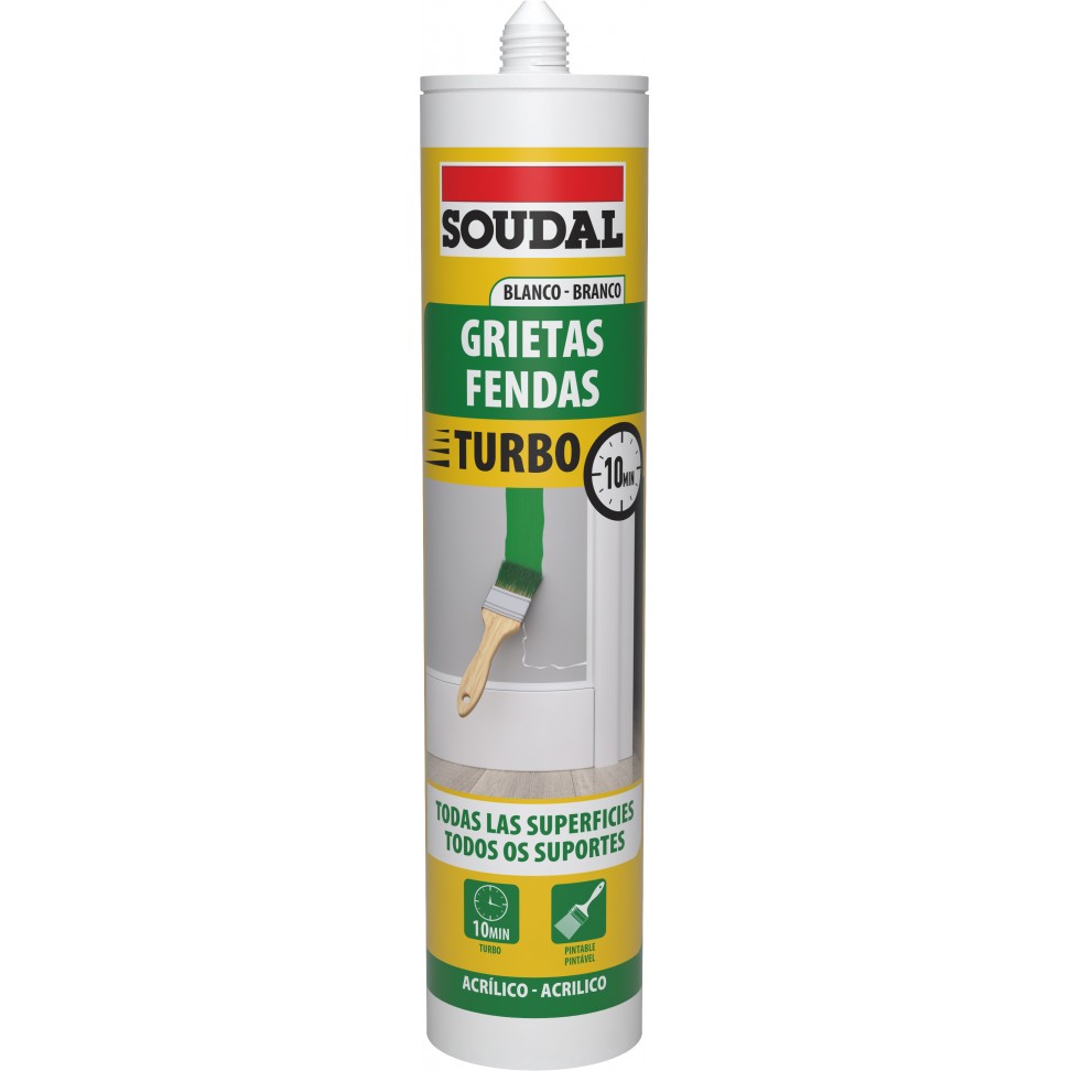 Massa Acrilica Turbo Branco 290ml