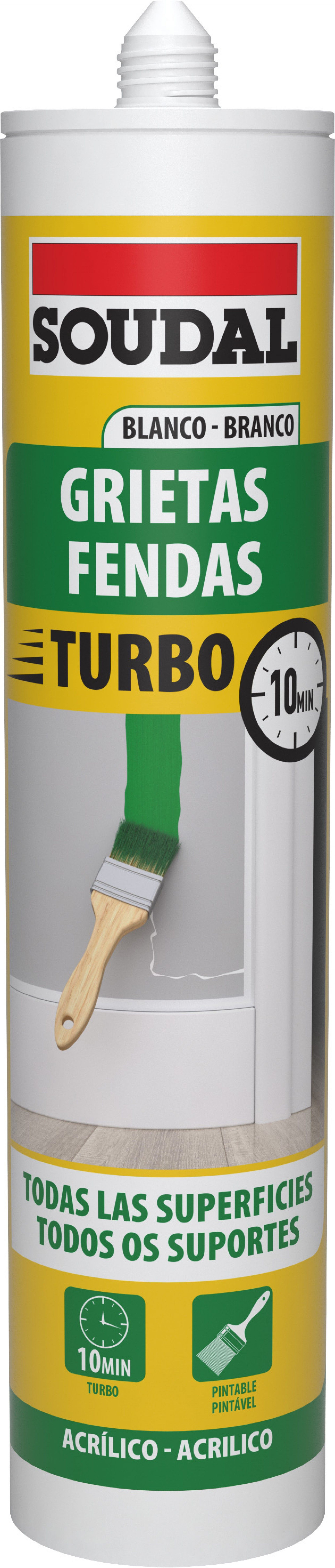 Massa Acrilica Turbo Branco 290ml