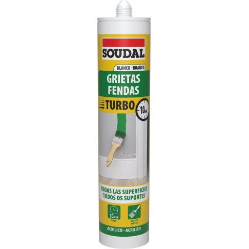 Massa Acrilica Turbo Branco 290ml Massa Acrilica Turbo Branco 290ml