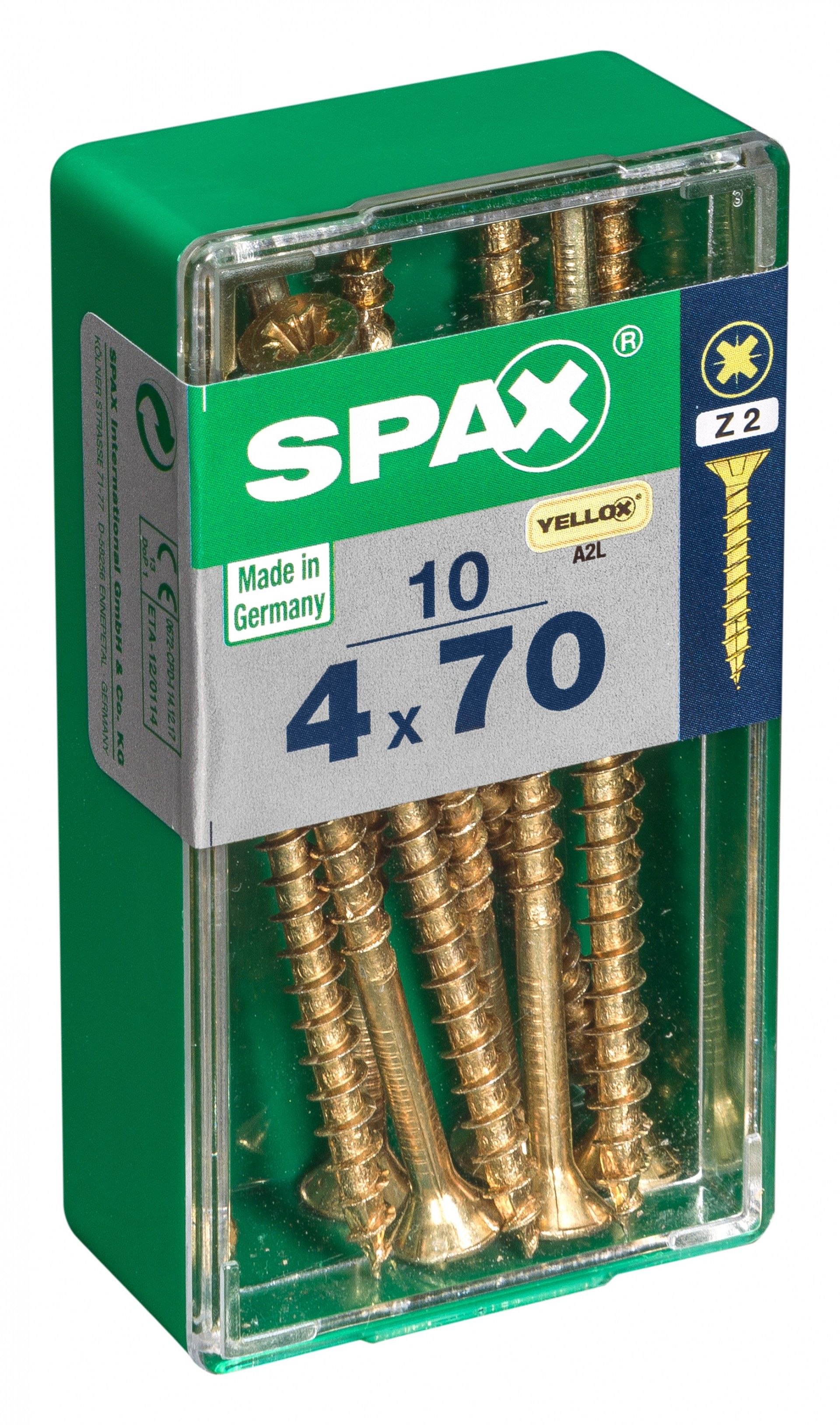 SPAX CP YELLOX 4x70mm S