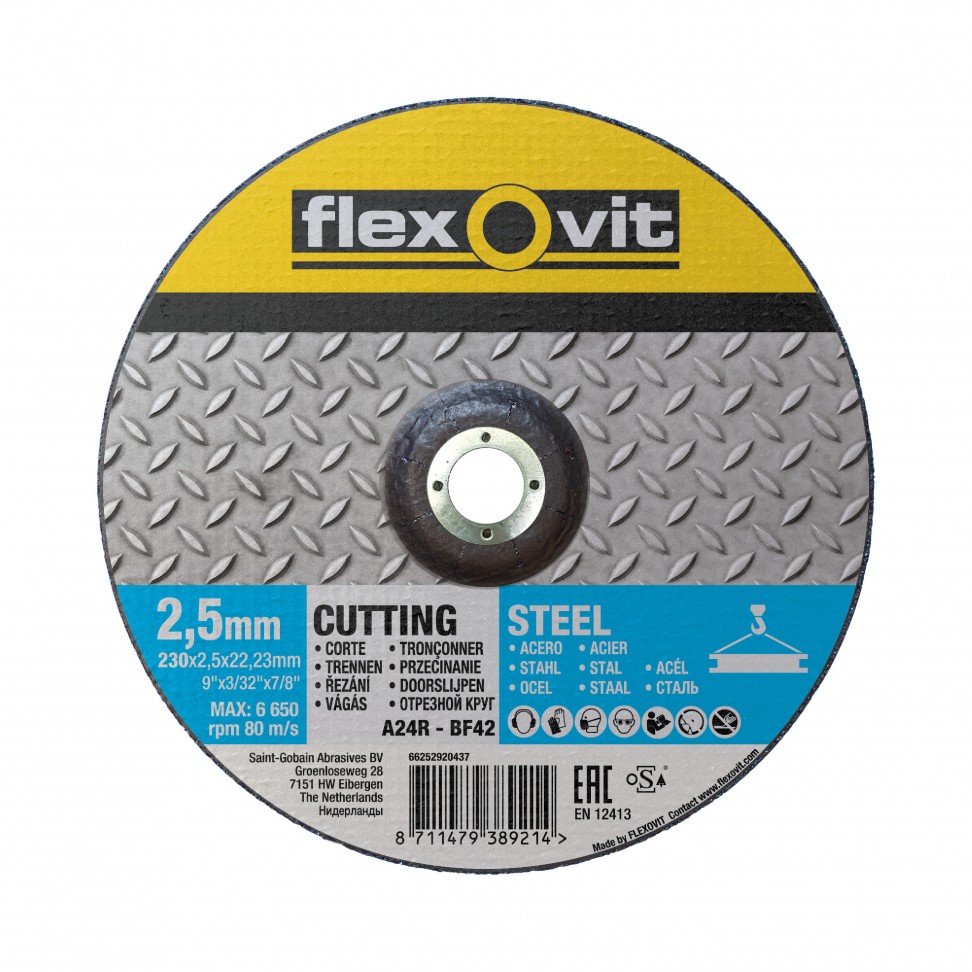 Disco Corte Metal 230x2,5x22,2mm Disco Corte Metal 230x2,5x22,2mm