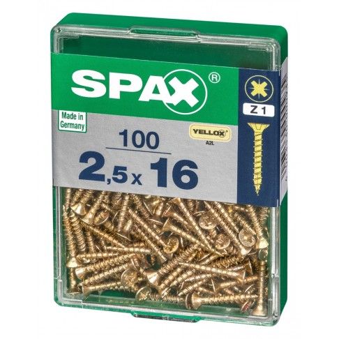 SPAX CP YELLOX 2,5x16mm M SPAX CP YELLOX 2,5x16mm M