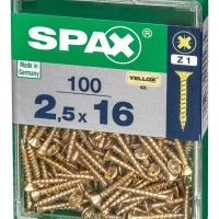 SPAX CP YELLOX 2,5x16mm M SPAX CP YELLOX 2,5x16mm M