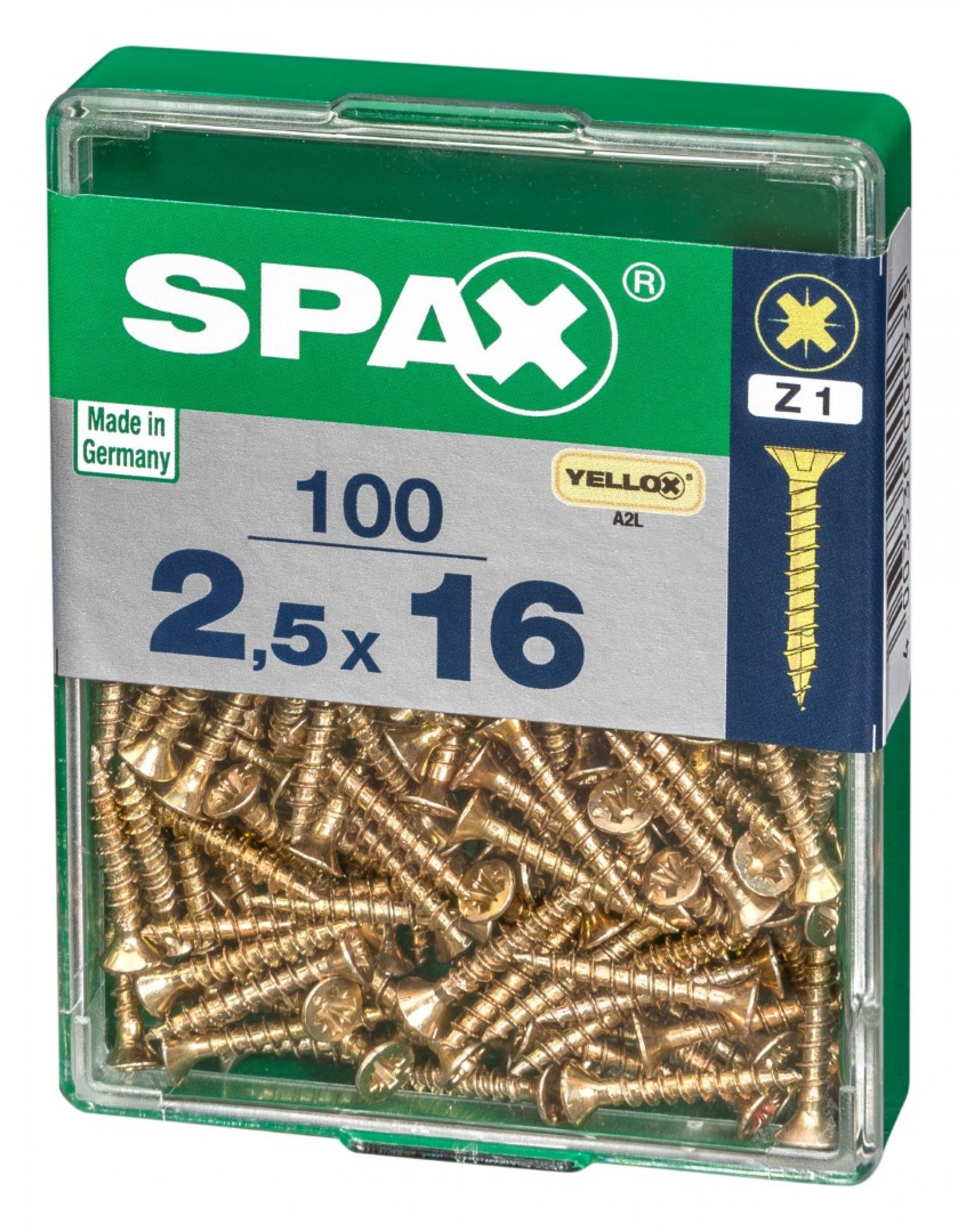 SPAX CP YELLOX 2,5x16mm M