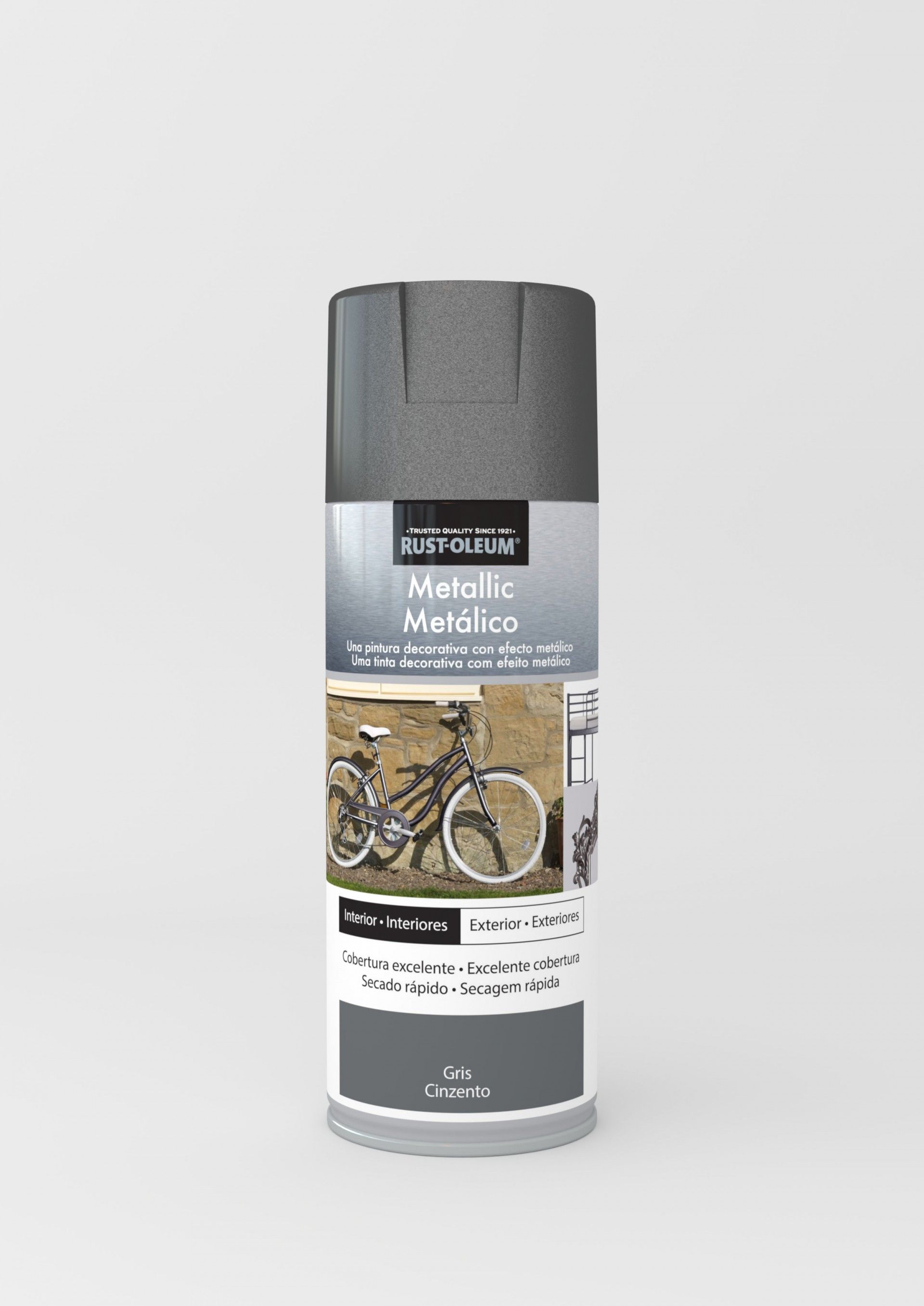 Spray Rust Metálico Cinza 400ml
