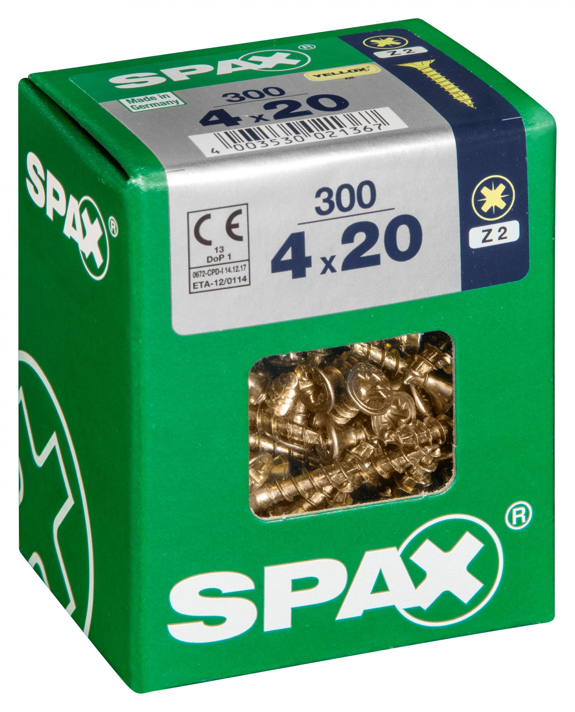 SPAX CP YELLOX 4x20mm L