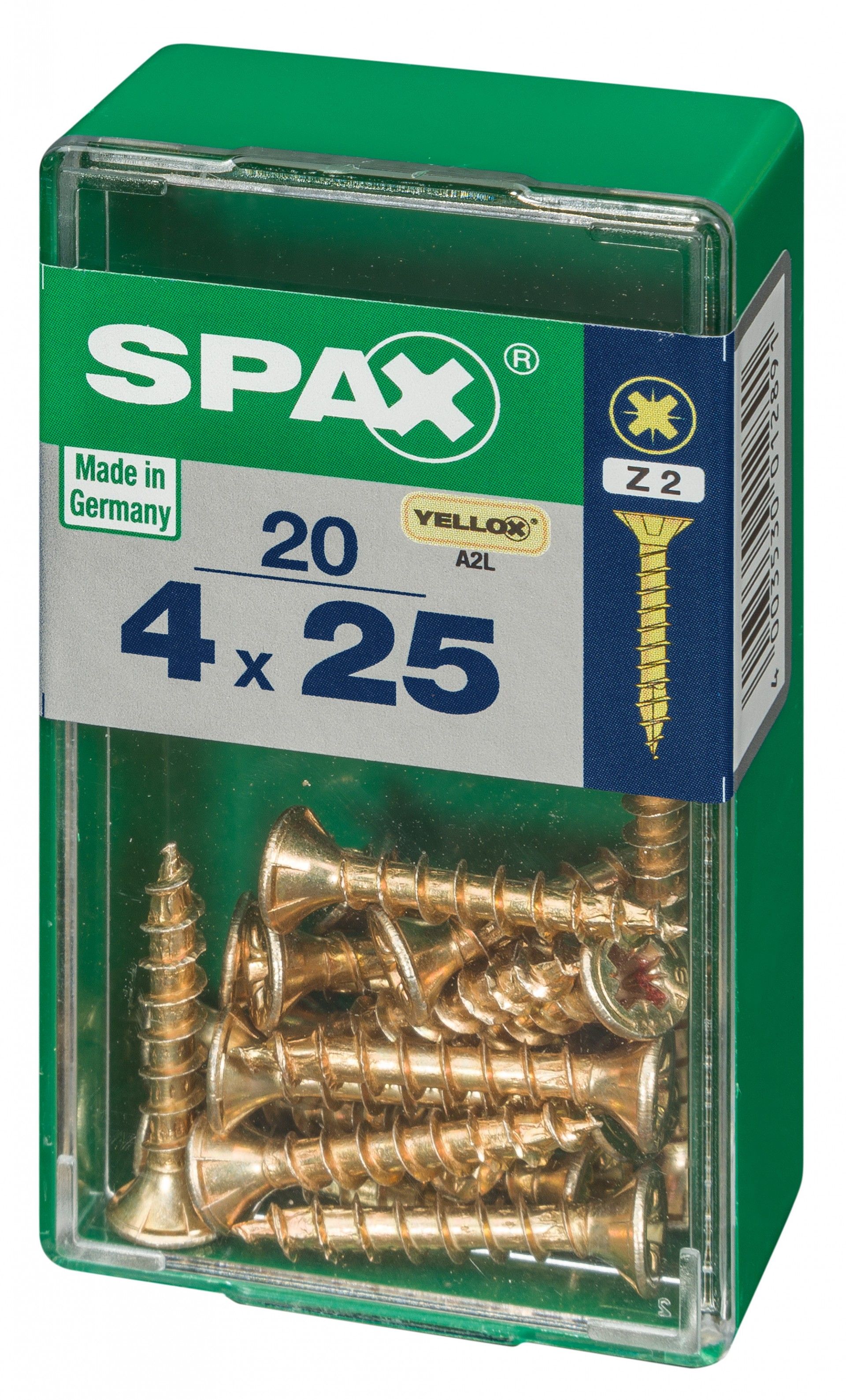 SPAX CP YELLOX 4x25mm S