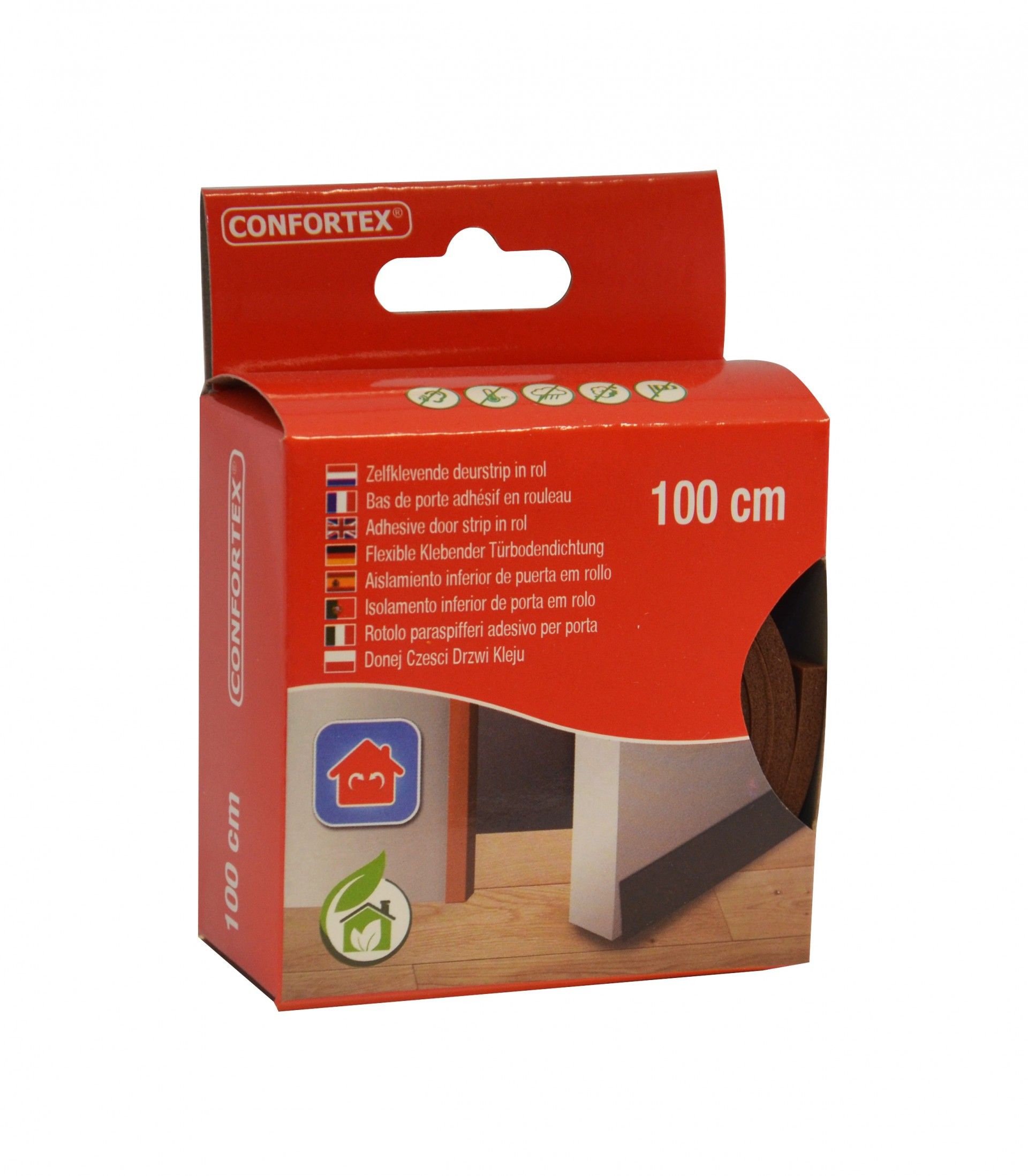 Perfil Borracha Flexível Castanho