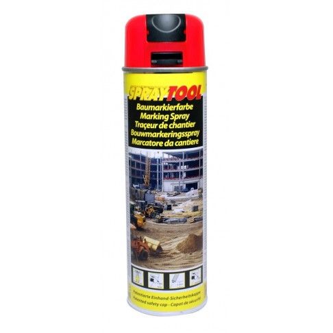 Spray Marcador Neon Vermelho 500ml Spray Marcador Neon Vermelho 500ml