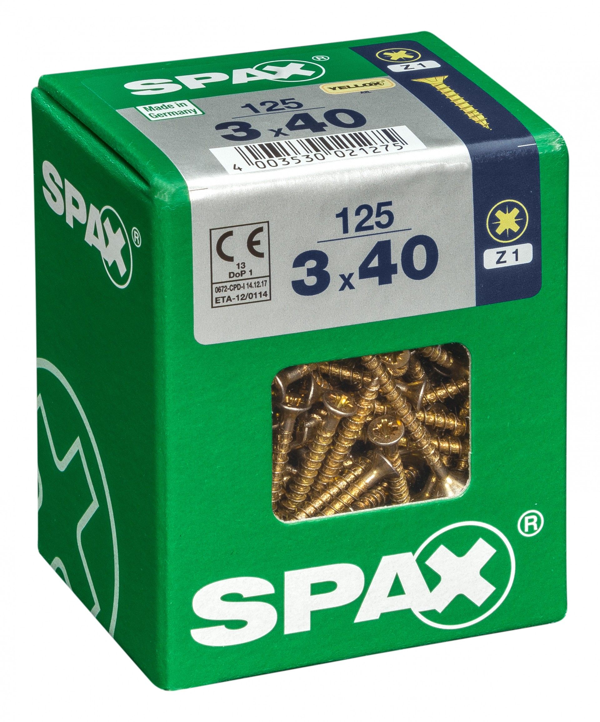SPAX CP YELLOX 3x40mm L