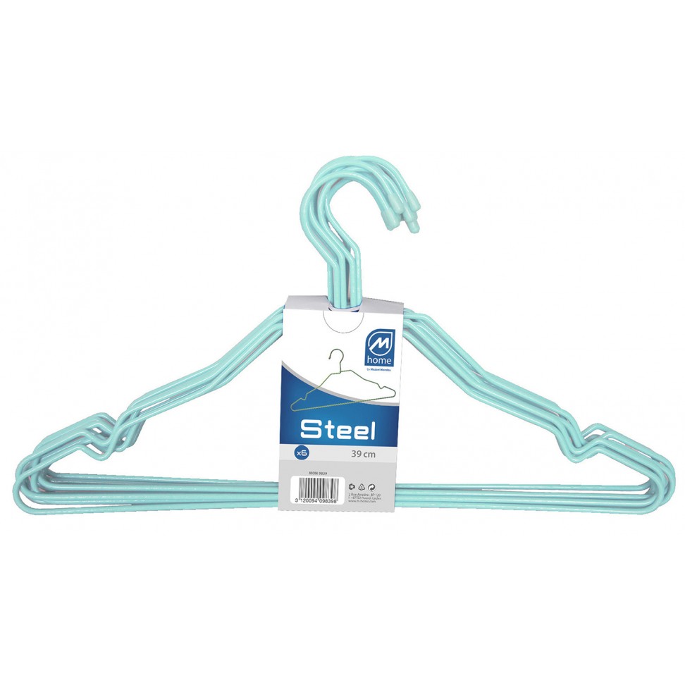 Conjunto de 6 Cabides Azul