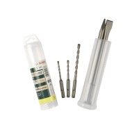 Ponteiro + Cinzel 3 Brocas SDS-Plus Ponteiro + Cinzel 3 Brocas SDS-Plus