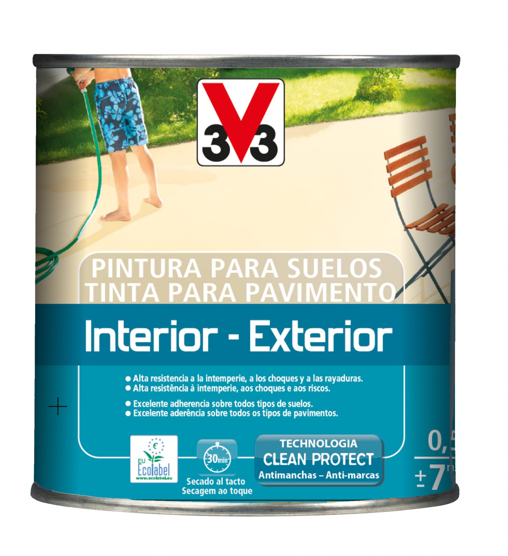 Tinta Pavimento Interior/Exterior Beje 0,5L