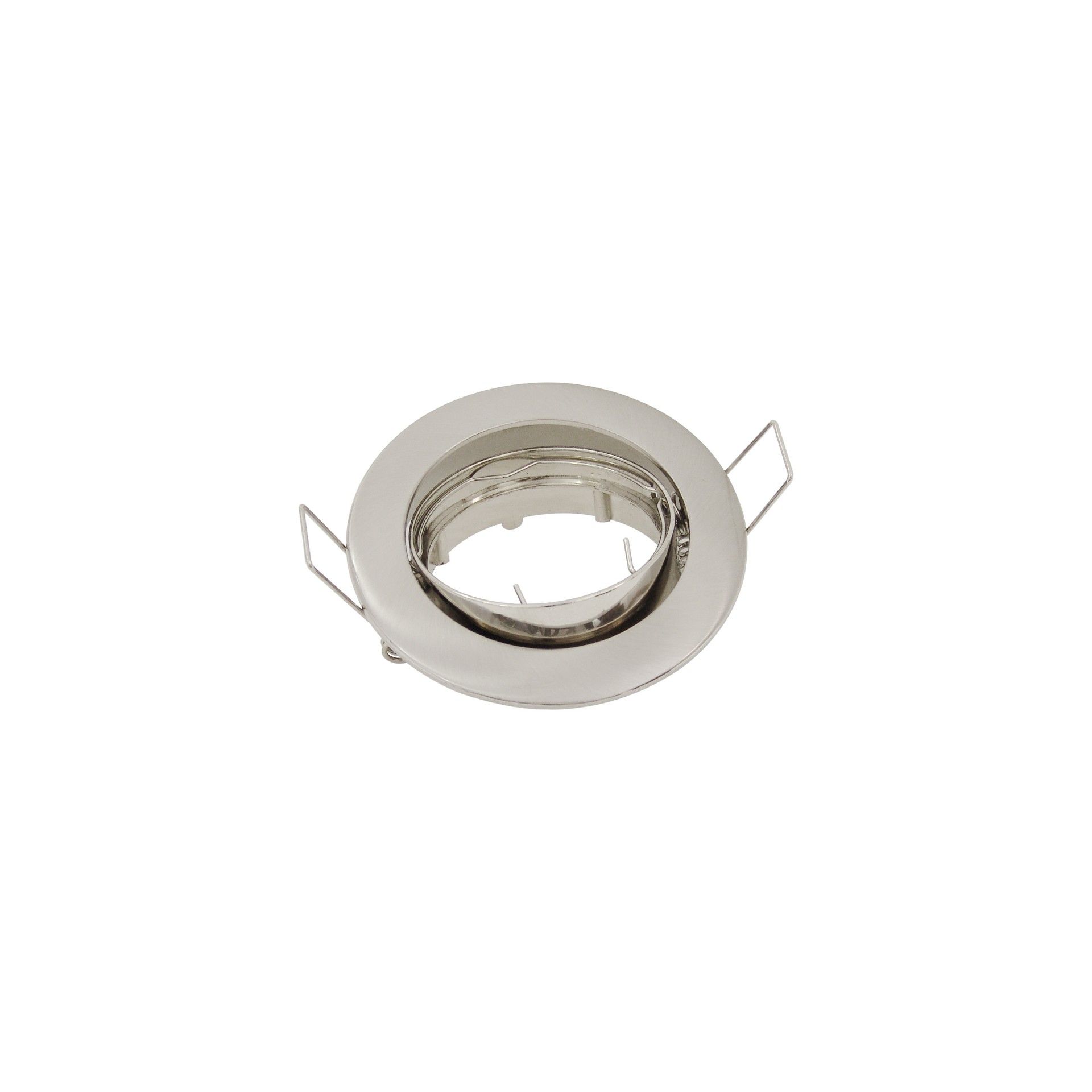 Aro Redondo Móvel C/Casquilho Gu10 Niquel