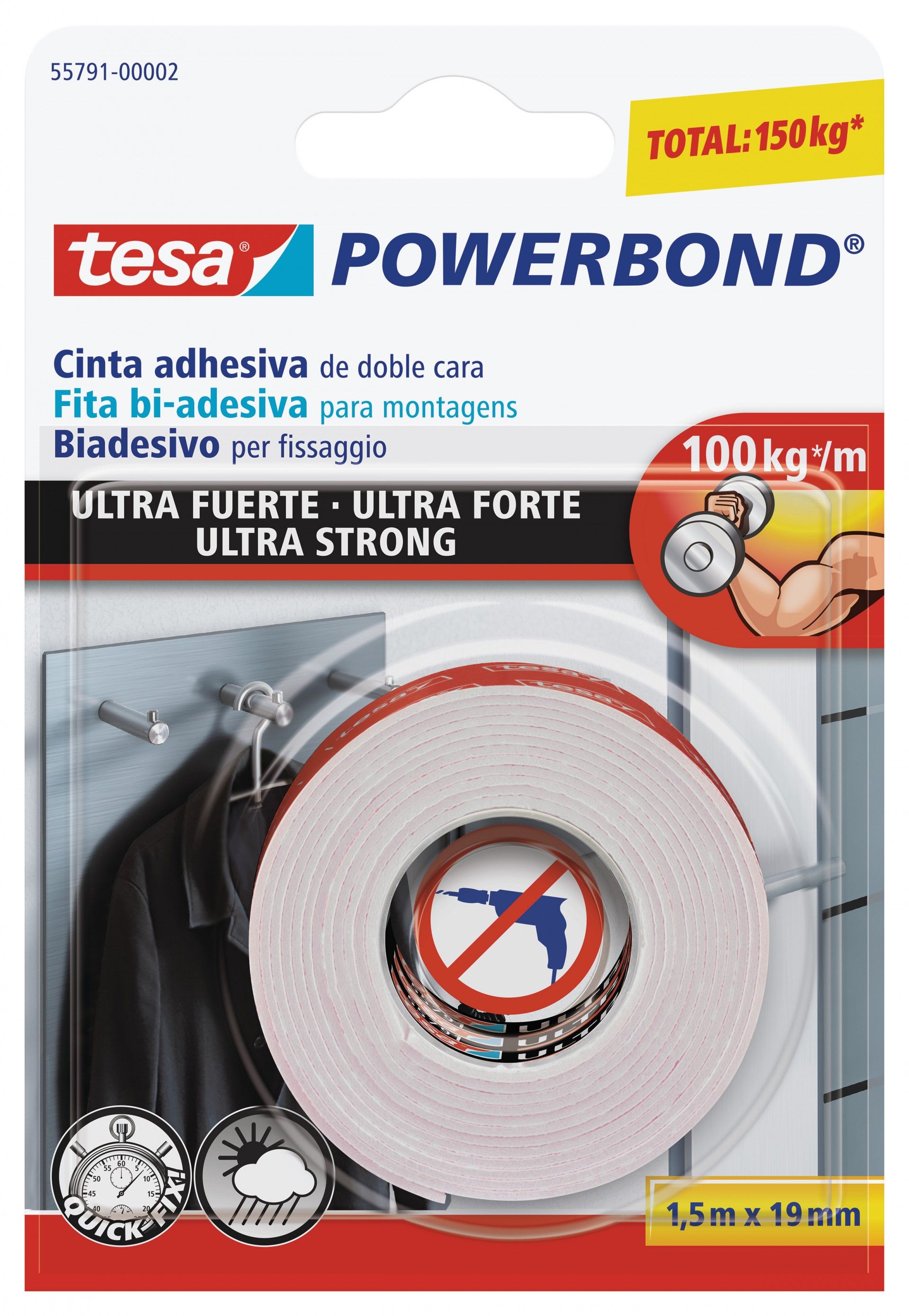 Fita Powerbond Ultra-Forte Dupla Face