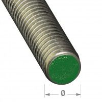 Varão roscado inox 6mm - 1m Varão roscado inox 6mm - 1m