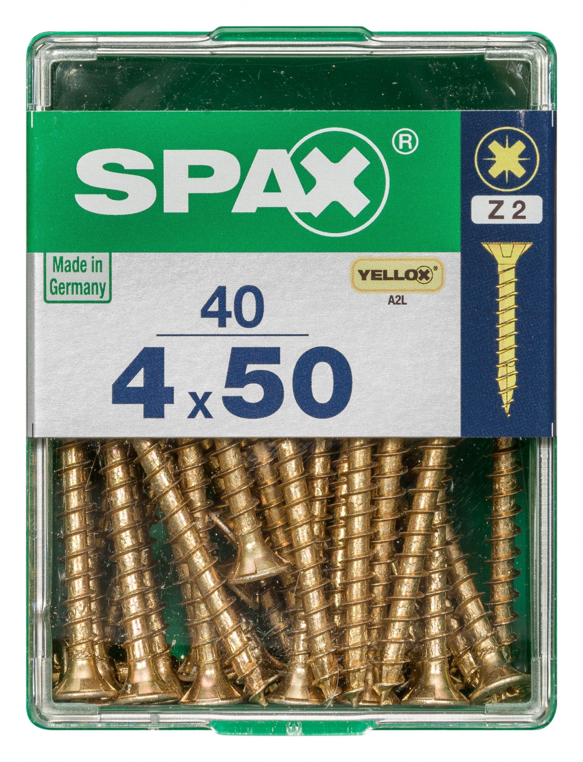 SPAX CP YELLOX 4x50mm M