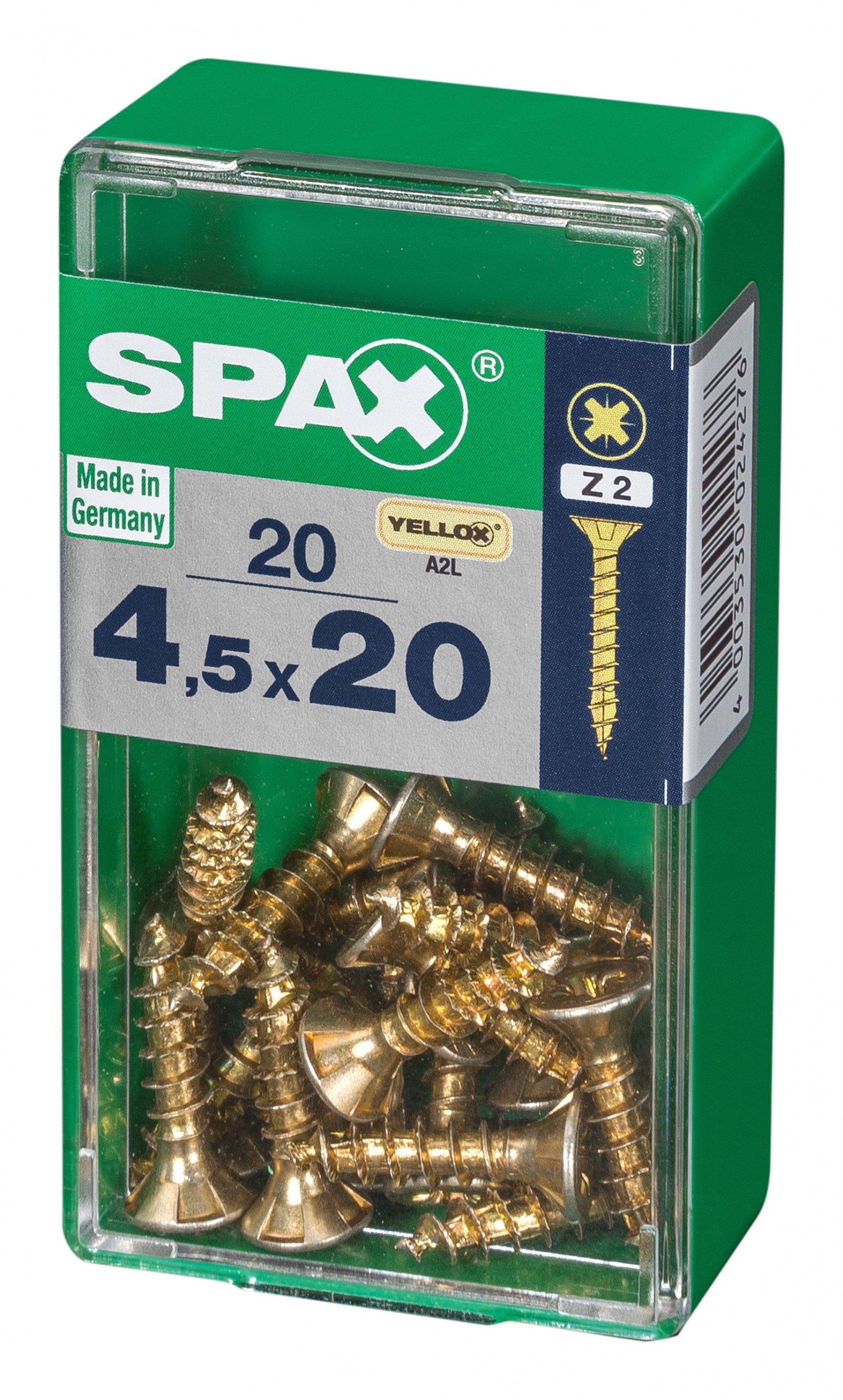 SPAX CP YELLOX 4,5x20mm S