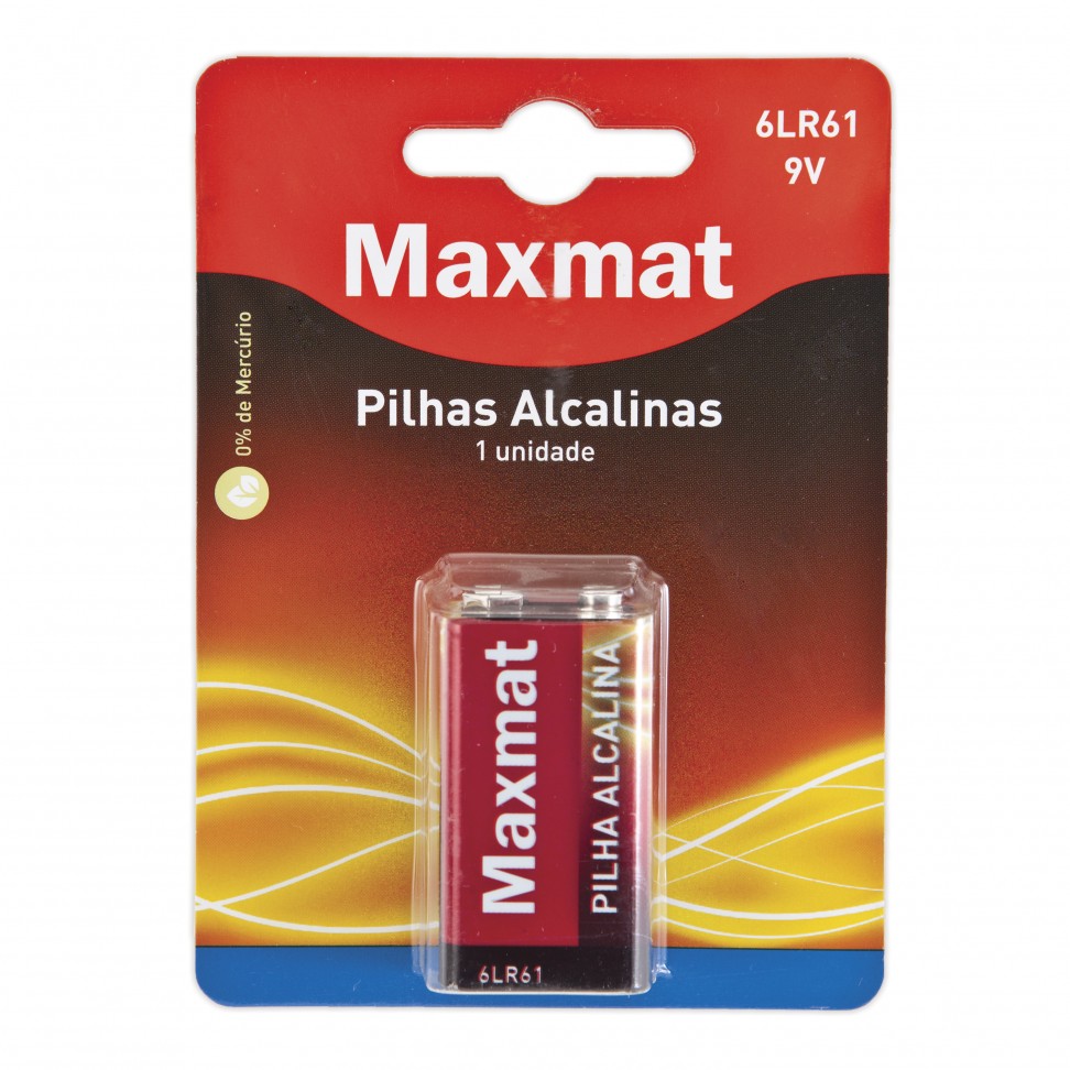 Pilha Alcalina 6LR61 Pilha Alcalina 6LR61