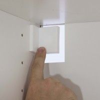 Suporte de Armário Regulável Branco Suporte de Armário Regulável Branco