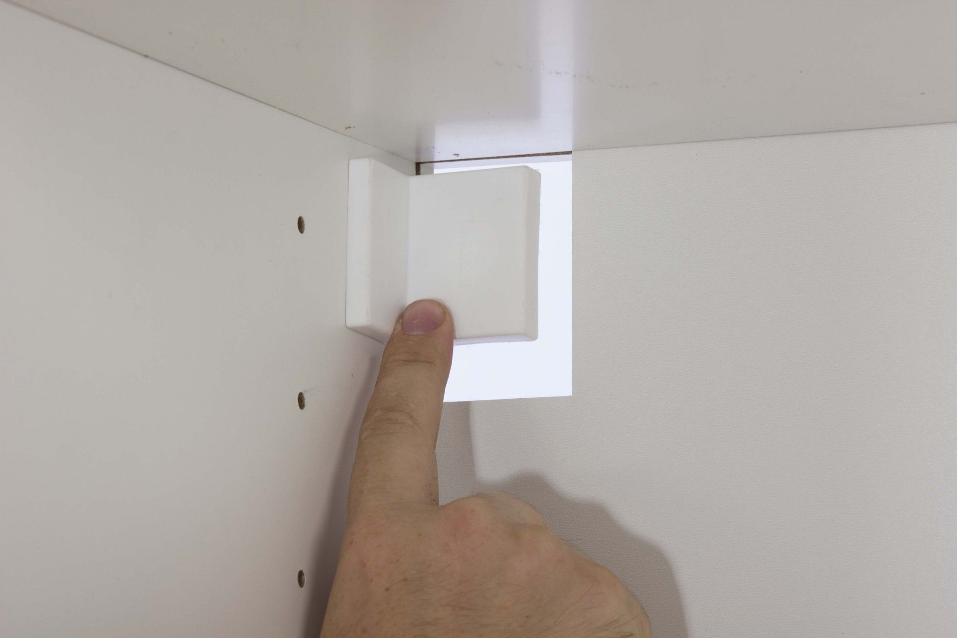 Suporte de Armário Regulável Branco