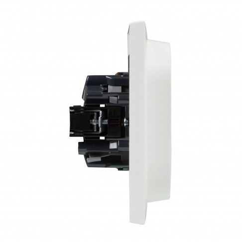 Tomada Dupla C/Terra Srie Nilo Step Branco