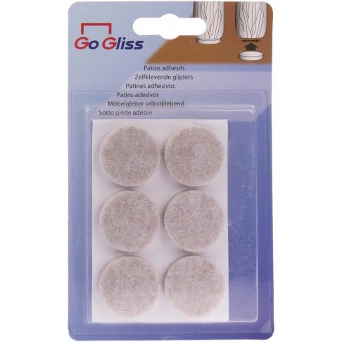 Feltros Adesivos D28mm 6 unidades Feltros Adesivos D28mm 6 unidades