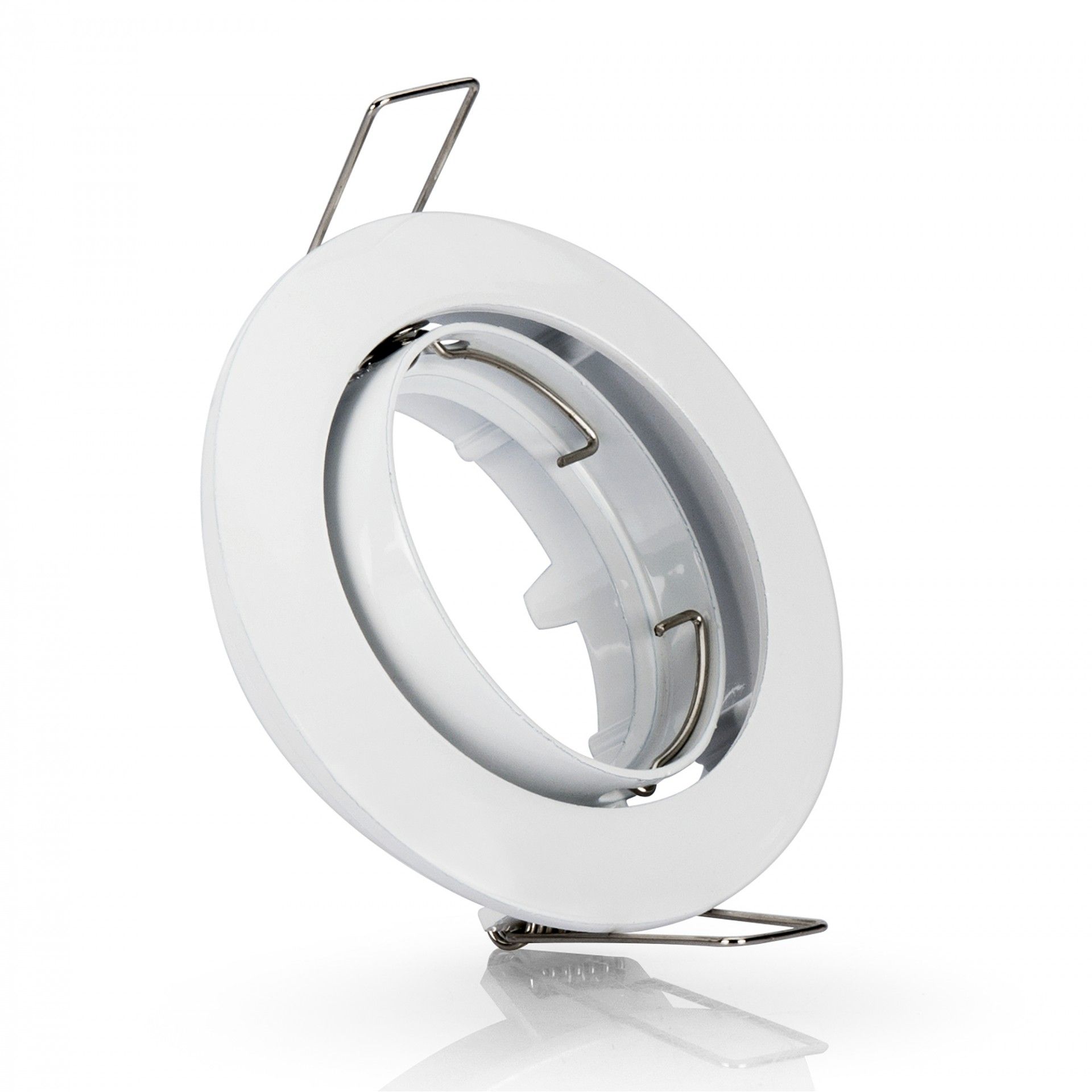 Aro Basculante Redondo Alumínio Branco